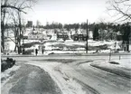 Västerås.
Skarpskyttebron under rivning, 1966.