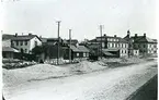 Västerås.
Ågatan med ASEA:s Folkets Hus. Lillån övertäcks. C:a 1905.