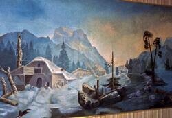 Väggmålningar av Carl Jansson Lind 1879.