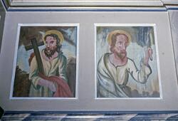 Väggmålning i Gräsmarks kyrka av Erik Jonaeus.