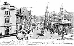 Vy från Liverpool, England