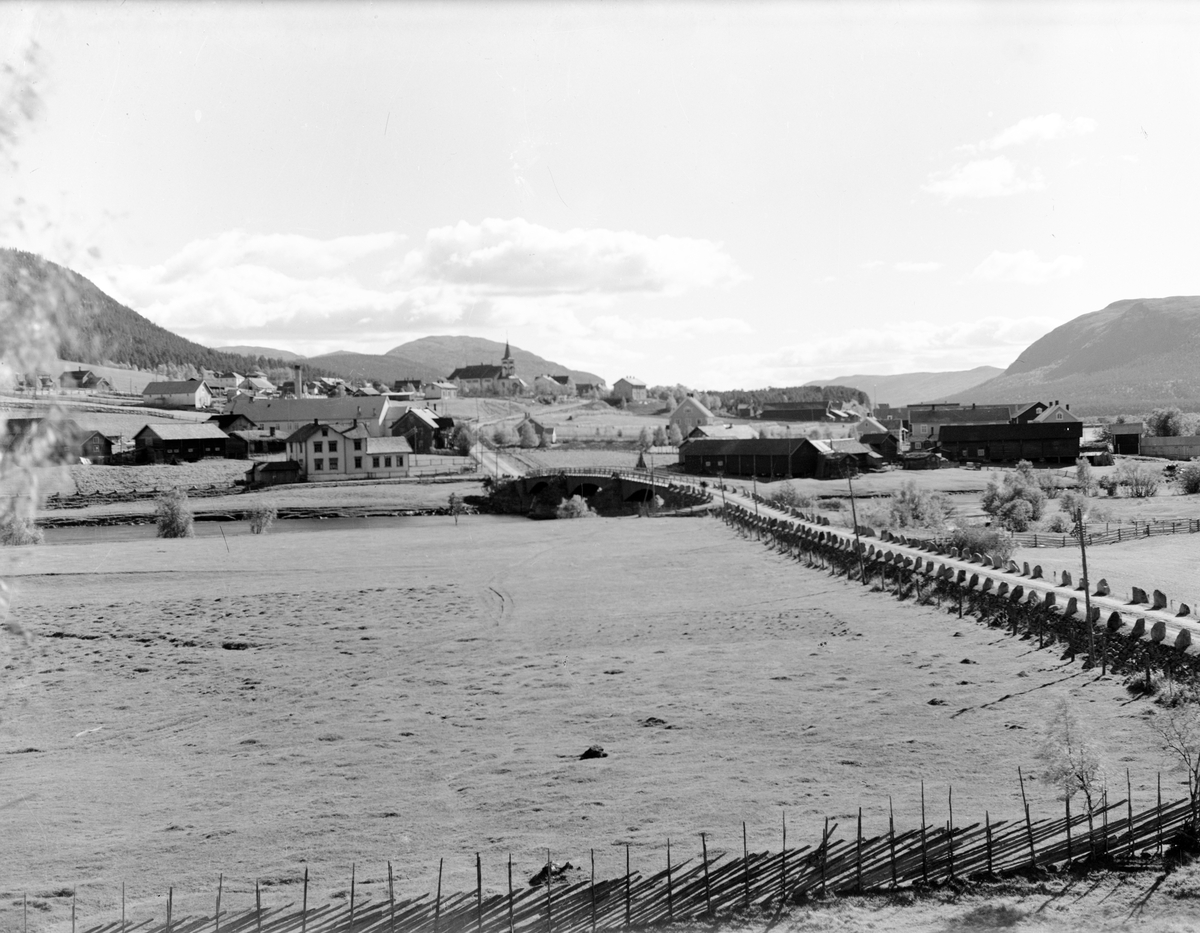 Alvdal sentrum sett fra Grimshaugen