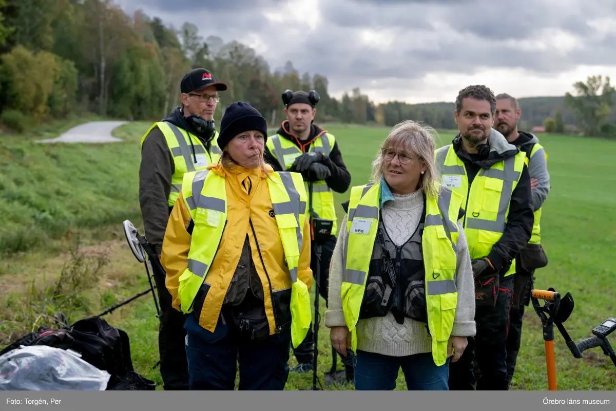 Arkeologisk undersökning med metallsökare i Södra Husby Nora 2023