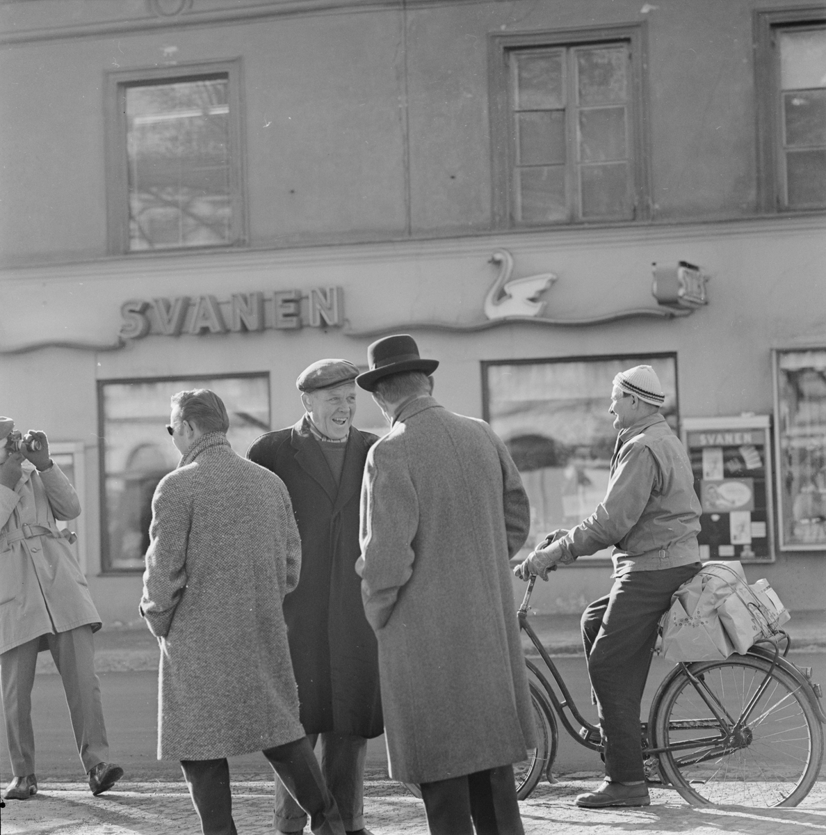 Folkliv vid Fyristorg, Uppsala 1962
