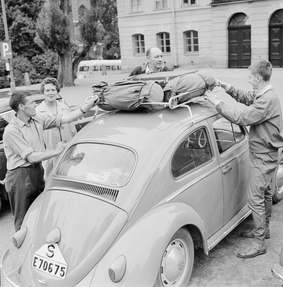 "Semesterrush genom Uppsala" 1961