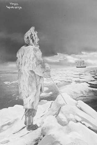 Prot: Sydpolen Amiundsen paa Iskanten Brevkort