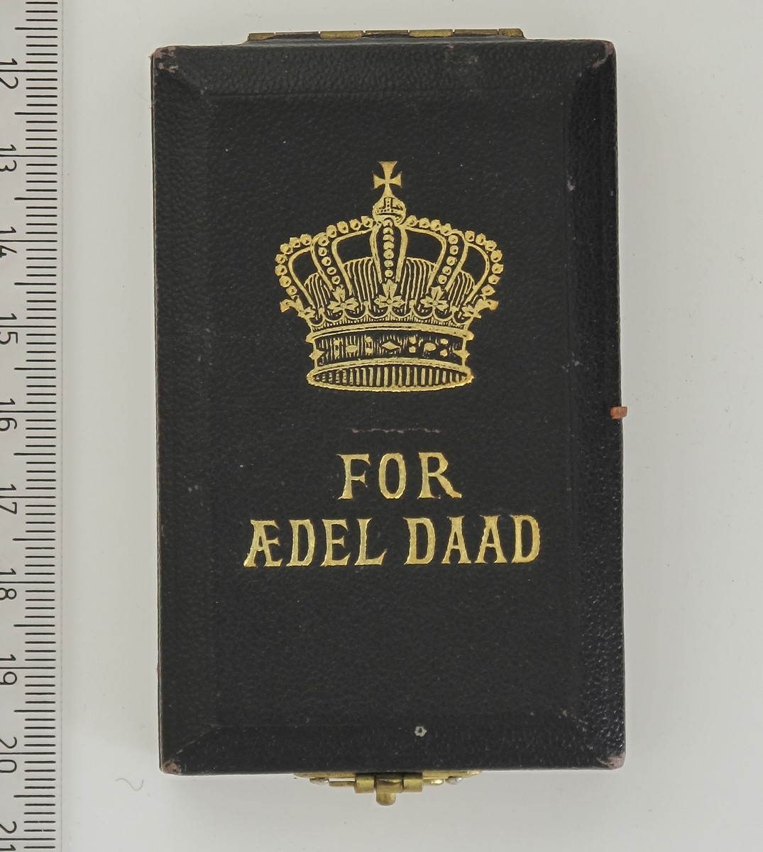 Advers: Portrett av kongen. 
Revers: Ekekrans med tekst:  For ædel daad.