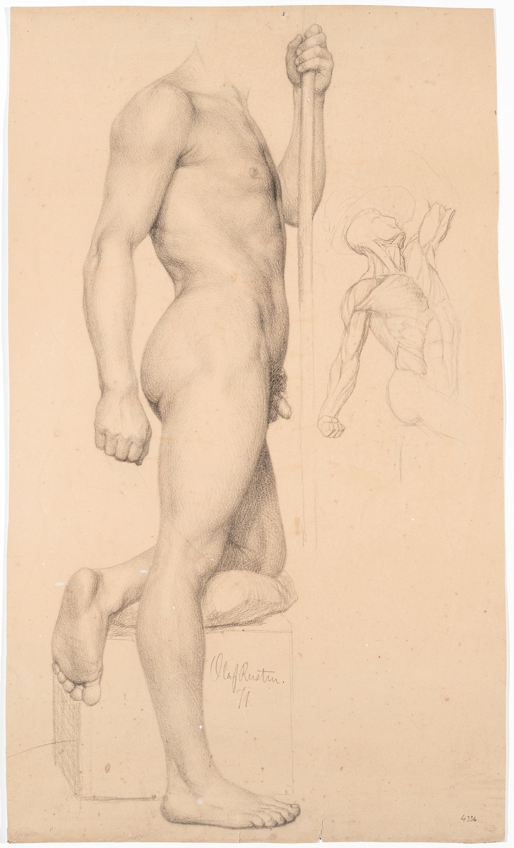 Aktstudie [Tegning]
