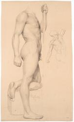 Aktstudie [Tegning]