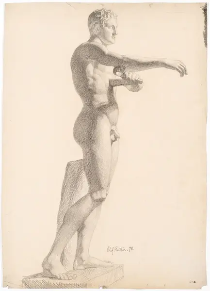 Studie etter Lysippos" Skraperen [Tegning]