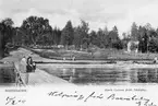 Roxenbaden vid sjön Roxens norra strand. Här som hälsning sänd 1904.