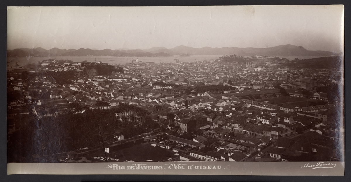 Bilden föreställer en vy över Rio de Janeiro.