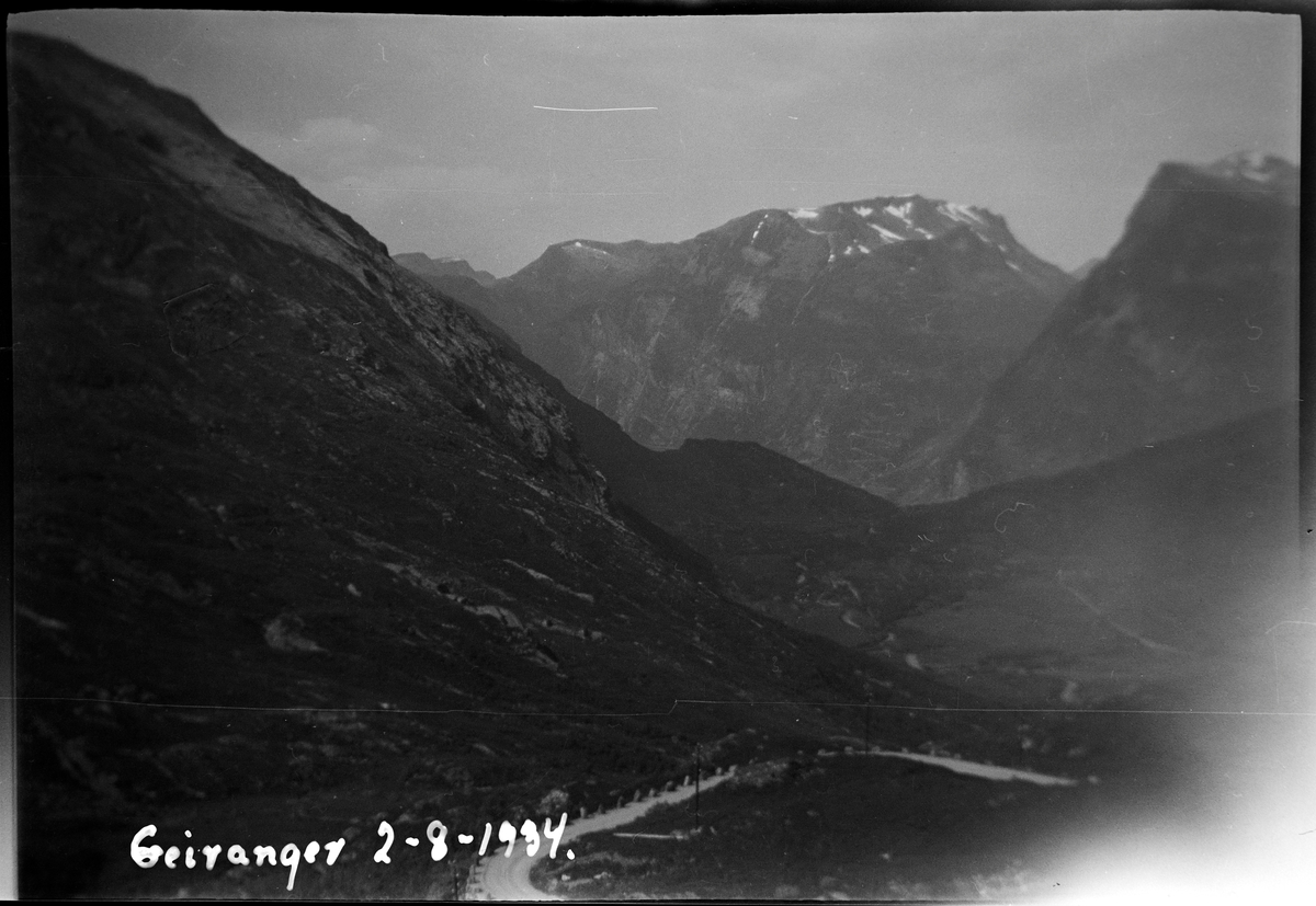 Fjellparti i Geiranger