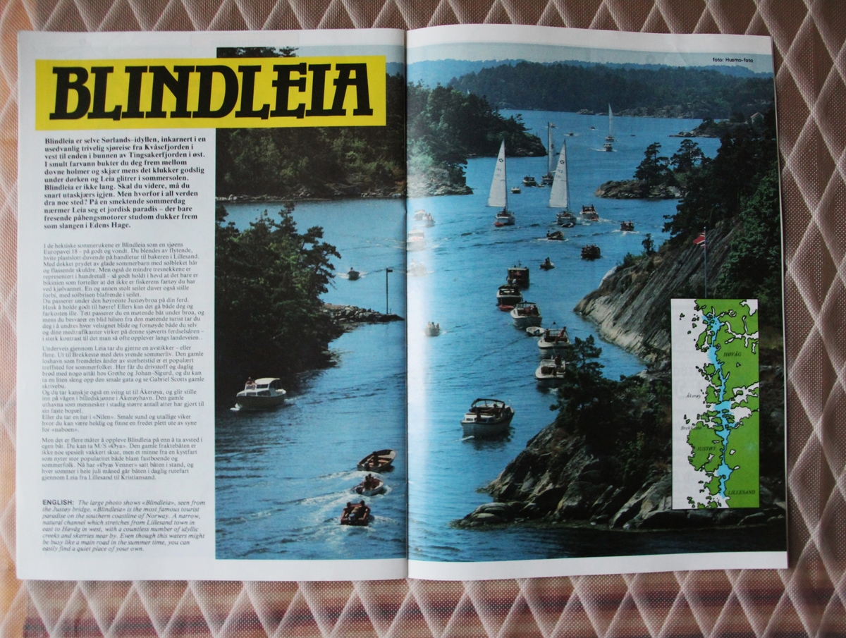 a) Reklame
Plastpose,hvit. Påskrift: Pers Mathjørne. Alt i dageligvarer. Strandgata i Lillesand. TLF.: 780. Innehaver Per Tønnesen.
b) Informasjon og reklame.
Lillesand sommer 1991. Utgiver Round Table, Lillesand.  24 sider, 12 blader.
c) Katalog (Hefte). "Rosenberg og Norway".
10 sider fotografier av barn med bunader. I farger. Foto fra Helges Studio og trykk fra Terjes Trykkeri Lillesand. Frabrikk 1950-1975. 10 sider.
A.S. Rosenberg Konfeksjonsfabrikk, 4790 Lillesand, Norway. Tlf. (042) 70066.