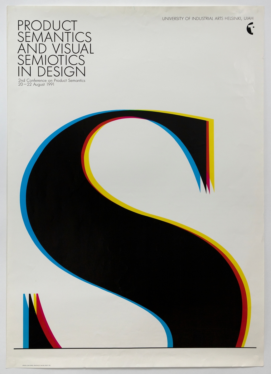 Product semantics and visual semiotics in design [Plakat for arrangement]