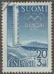 Frimärke ur Gösta Bodmans filatelistiska motivsamling, påbörjad 1950.
Frimärke från Finland, 1952. Motiv av Stadion i Helsingfors -Propaganda för XV- Olympiska Spelen 1952-