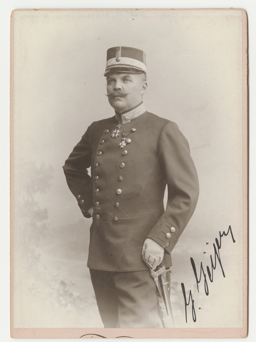 Porträtt av Gottschalk Geijer, generalmajor vid Generalitetet, generalfälttygmästare och inspektör för artilleriet.
