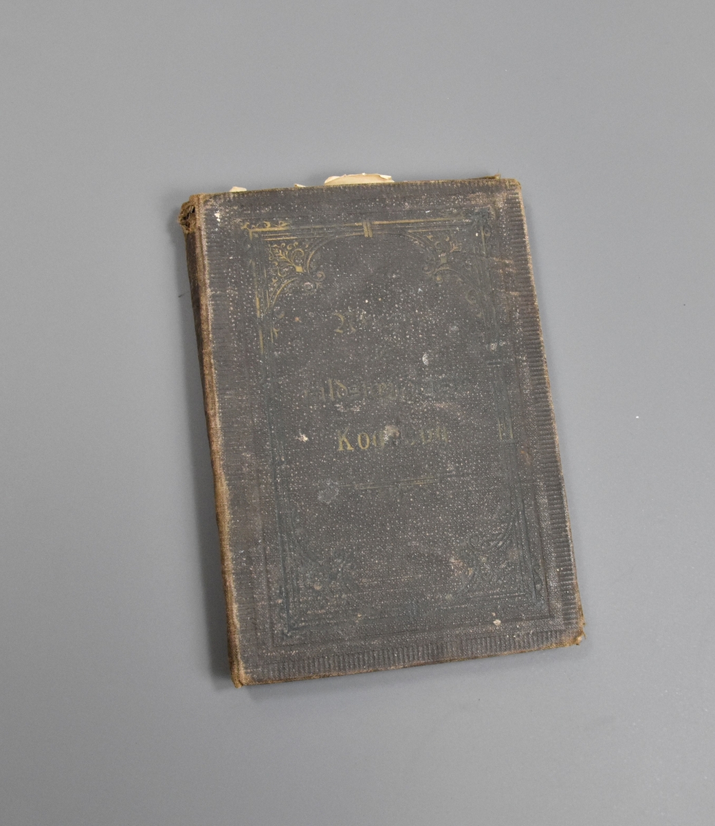 Kokebok med gotisk skrift.