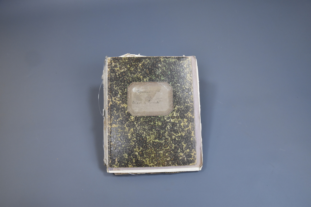 Håndskrevet "Opskrifts-bok for Elisabeth Westerbø". Inneholder i tillegg til selve boka mange løse innlegg med håndsskrevne lapper, avisklipp m.m. med flere oppskrifter.