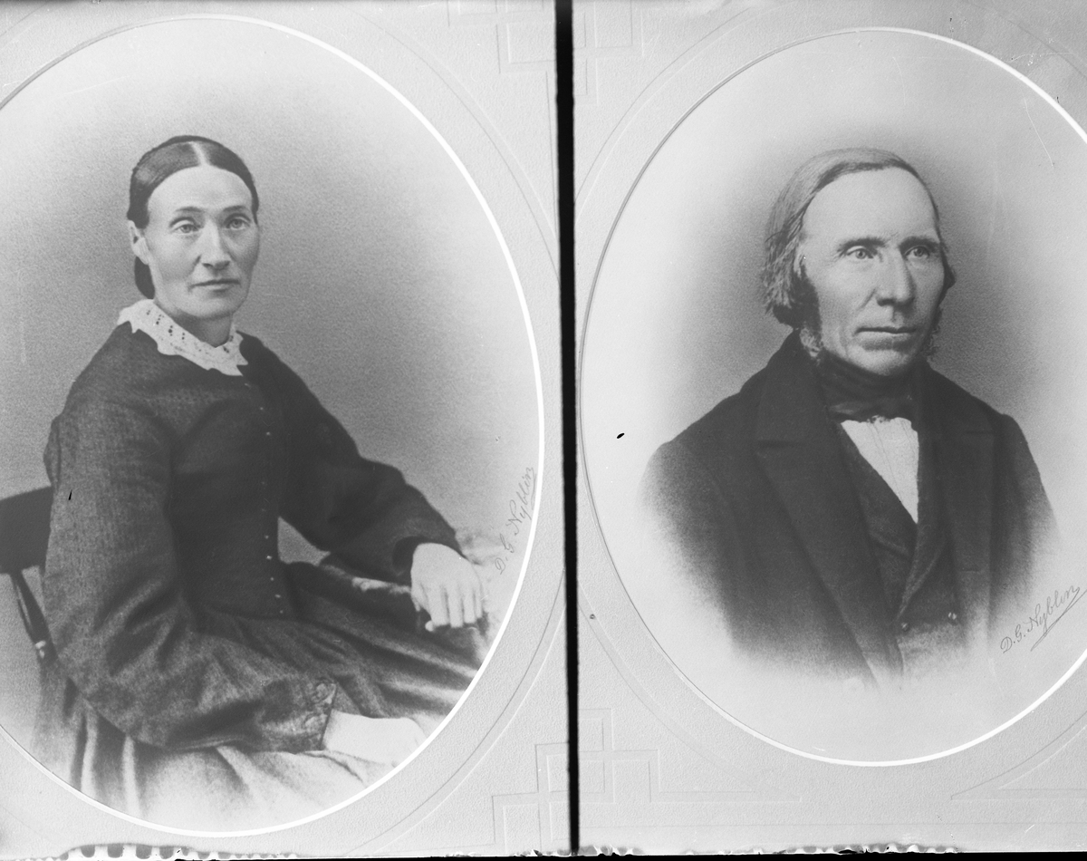 Repro: Portrett av mann og kvinne