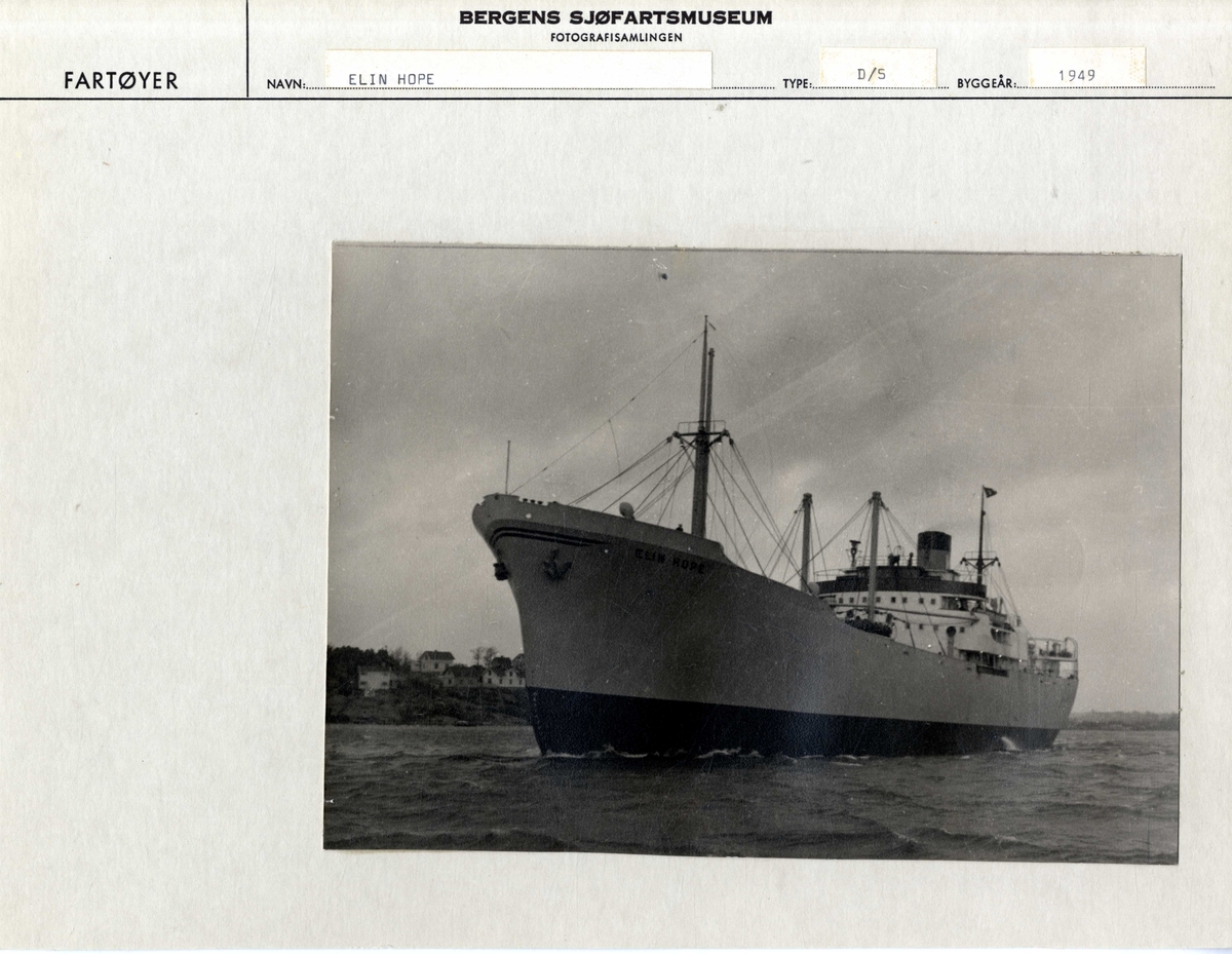 DS ELIN HOPE (bygget 1949).