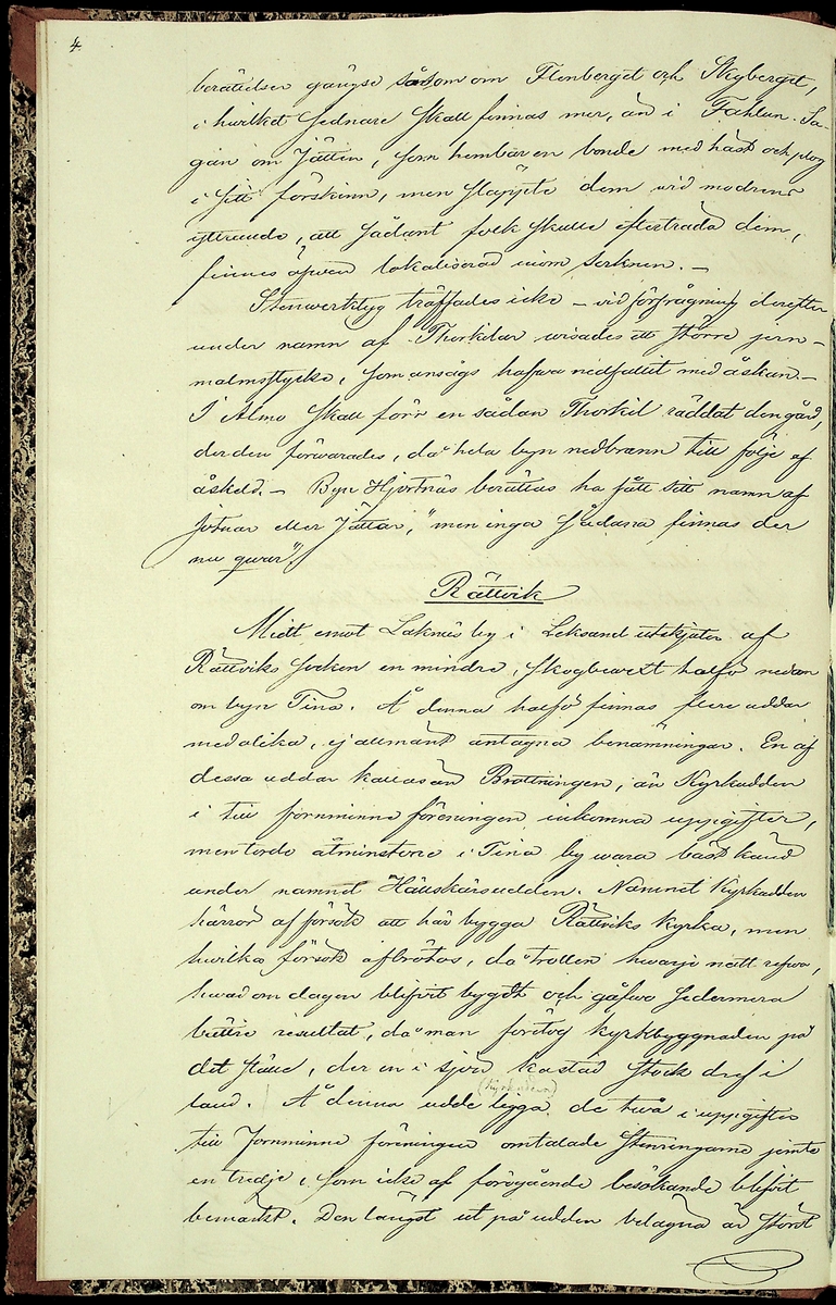 Reseberättelse om en antikvarisk undersökningsresa under juli och augusti månader år 1867 av läroverksadjunkten O. W. Wahlin. 

Socknar som är beskrivna: 
-Leksand (Sunnanäng, Hjortnäs, Sjugare, Gårda häll,Bergsäng, Tjuvholmen, Kärrongbron, Trutsudden, Drittnäs, Gullgatan, Kråkham, Björkberg,    Granberg, Laknäs, Flenberget, Skyberget, Hjortnäs). 
-Rättvik (Tina, Kyrkudden, Brottningen, Hällskärsudden, Kungshols-högen, Kungshamnsskär, Stumsnäs, Amnskär, Kungsviken, Erik Nicule's sten,    Stenen i Norränget, Kalken, Altsarbyn, Benkammar-åkern, Rvergistus åkern, Kyrkboden). 
-Ore (Vindförsberg, Dalfors)
-Orsa (Ore älven)
-Mora (Kråkberg, Orsasjön, Vånsnäs udde, Öna, Långlet, Jättgraven, Vagngropa, Kättbo, Venjan, Skottmyran, Vimo hed, Leksberget)
-Venjan (Vindfångnäset, Torrnäset, Van, Norra Finnäs, Ryttarheden, Landbobyn)
-Järna (Trollhålan)
-Gagnef (Svedjan, Hedningaknös, Bastbergets fäbod, Kjättsar bodarna, Gråbodarna, trollkyrka, Långåsberget, Rista, Norbäcksbodarna)

Not:  Munkstil, runor, Sax-musköt, kalkbod, pilskaft, lada, skatter, benbitar, metallgryta, lansspetsar, knivar, slagg, myrjärn, metallskål, Valborgsmässa, kyrkbyggnad, kummel, stenkummel, kol, rösen, gravhög, ättehög, kopparkista, altartavla, jätte, korsvägar, slagfält.
----------------------------------------------------------------------------------
-By (Fimossen, Trankullen, Fullsta gärde, Näs kvarn, Biskopsholmen, Berg, Orrbergs gubbe, Dansarhedarna, Grönsinka bruk, Rossberga, Tyskbo,    Ingeborgbo slätten, Hofmans pina, Pinan, Fornby, Degerbacken, Näs färja)
-Folkärna (Bäsingen,Brunnbäcks färja, Utsunds färja, Degerön, Dalkarlsmyran, Lerbäcken, Viddarsboda) 
-Grytnäs (Grådö, Baggbohed, Knallasbenning, Avesta kapell, Åsbo kvarn, Lappkällan).

Not: 
-By: Gravhögar, svärd, stålhuva, styckekulor, runsten, biskop Svinhufvud, biskop Trolle, stenröse, gränsröse, offerröse (offerkast), mordplats,    stridsyxa, begravningsplats, Digerdöden, helsingerunor, stenyxor, skafthålsyxa.
-Folkärna: Hillebard, stridshammare, Digerdöden, stenyxor, flinta. -Grytnäs: jättar, gryta, älvkvarn, kvarnsten, ältan, lappar. 
 2: Utdrag av föregående berättelse. (3 sidor).
 3: Karta över fornminnen i Mora; "Grafhögarne vid Kråkberg", Skottmyran och Venjan; "Kumlen vid Vansjön" och "Kumlen å Vindfångnäset".


Handlingen består av 1 bok (29 sidor) "Fornminneföreningen - Diverse handlingar".