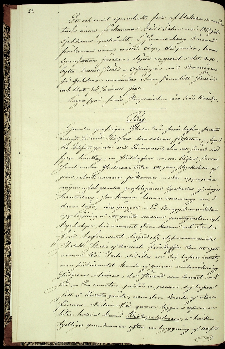 Reseberättelse om en antikvarisk undersökningsresa under juli och augusti månader år 1867 av läroverksadjunkten O. W. Wahlin. 

Socknar som är beskrivna: 
-Leksand (Sunnanäng, Hjortnäs, Sjugare, Gårda häll,Bergsäng, Tjuvholmen, Kärrongbron, Trutsudden, Drittnäs, Gullgatan, Kråkham, Björkberg,    Granberg, Laknäs, Flenberget, Skyberget, Hjortnäs). 
-Rättvik (Tina, Kyrkudden, Brottningen, Hällskärsudden, Kungshols-högen, Kungshamnsskär, Stumsnäs, Amnskär, Kungsviken, Erik Nicule's sten,    Stenen i Norränget, Kalken, Altsarbyn, Benkammar-åkern, Rvergistus åkern, Kyrkboden). 
-Ore (Vindförsberg, Dalfors)
-Orsa (Ore älven)
-Mora (Kråkberg, Orsasjön, Vånsnäs udde, Öna, Långlet, Jättgraven, Vagngropa, Kättbo, Venjan, Skottmyran, Vimo hed, Leksberget)
-Venjan (Vindfångnäset, Torrnäset, Van, Norra Finnäs, Ryttarheden, Landbobyn)
-Järna (Trollhålan)
-Gagnef (Svedjan, Hedningaknös, Bastbergets fäbod, Kjättsar bodarna, Gråbodarna, trollkyrka, Långåsberget, Rista, Norbäcksbodarna)

Not:  Munkstil, runor, Sax-musköt, kalkbod, pilskaft, lada, skatter, benbitar, metallgryta, lansspetsar, knivar, slagg, myrjärn, metallskål, Valborgsmässa, kyrkbyggnad, kummel, stenkummel, kol, rösen, gravhög, ättehög, kopparkista, altartavla, jätte, korsvägar, slagfält.
----------------------------------------------------------------------------------
-By (Fimossen, Trankullen, Fullsta gärde, Näs kvarn, Biskopsholmen, Berg, Orrbergs gubbe, Dansarhedarna, Grönsinka bruk, Rossberga, Tyskbo,    Ingeborgbo slätten, Hofmans pina, Pinan, Fornby, Degerbacken, Näs färja)
-Folkärna (Bäsingen,Brunnbäcks färja, Utsunds färja, Degerön, Dalkarlsmyran, Lerbäcken, Viddarsboda) 
-Grytnäs (Grådö, Baggbohed, Knallasbenning, Avesta kapell, Åsbo kvarn, Lappkällan).

Not: 
-By: Gravhögar, svärd, stålhuva, styckekulor, runsten, biskop Svinhufvud, biskop Trolle, stenröse, gränsröse, offerröse (offerkast), mordplats,    stridsyxa, begravningsplats, Digerdöden, helsingerunor, stenyxor, skafthålsyxa.
-Folkärna: Hillebard, stridshammare, Digerdöden, stenyxor, flinta. -Grytnäs: jättar, gryta, älvkvarn, kvarnsten, ältan, lappar. 
 2: Utdrag av föregående berättelse. (3 sidor).
 3: Karta över fornminnen i Mora; "Grafhögarne vid Kråkberg", Skottmyran och Venjan; "Kumlen vid Vansjön" och "Kumlen å Vindfångnäset".


Handlingen består av 1 bok (29 sidor) "Fornminneföreningen - Diverse handlingar".