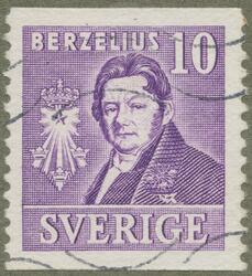 Frimärke med motiv av Jöns Jacob Berzelius, läkare och kemis