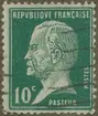 Frimärke ur Gösta Bodmans filatelistiska motivsamling, påbörjad 1950.
Frimärke från Frankrike, 1944. Motiv av Louis Pasteur 1822-1895 Professor i Kemi i Sorbonne Rabies Behandling
