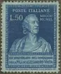 Frimärke ur Gösta Bodmans filatelistiska motivsamling, påbörjad 1950.
Frimärke från Italien, 1949. Motiv av Alessandro Volta 1745-1827. Italiensk fysiker. Elektriker Voltas stapel år 1799. 150-årsminne: 1799-1949.