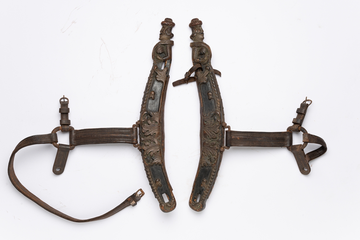 Akantusranker og mannshode