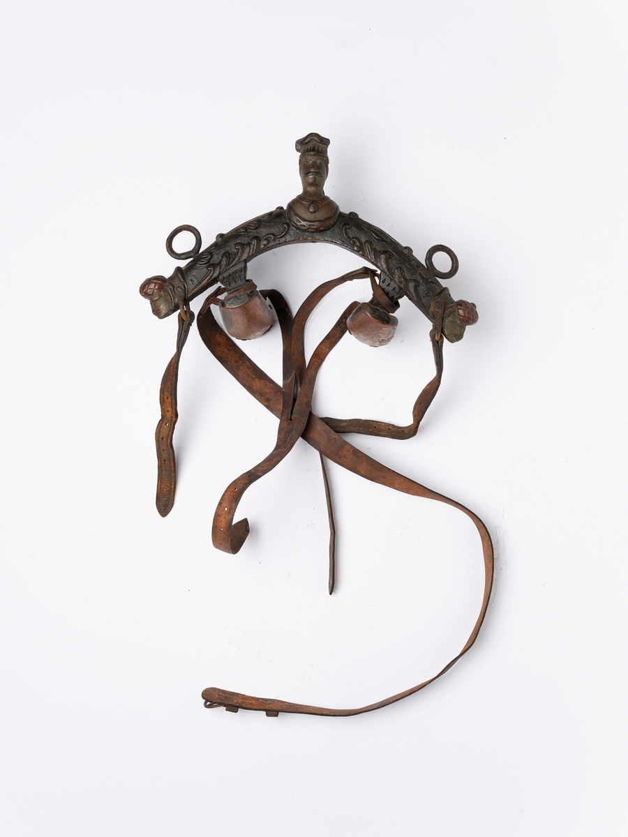 Akantusranker og mannshode