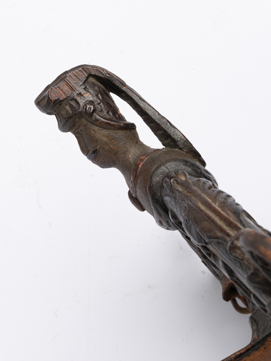 Akantusranker og mannshode