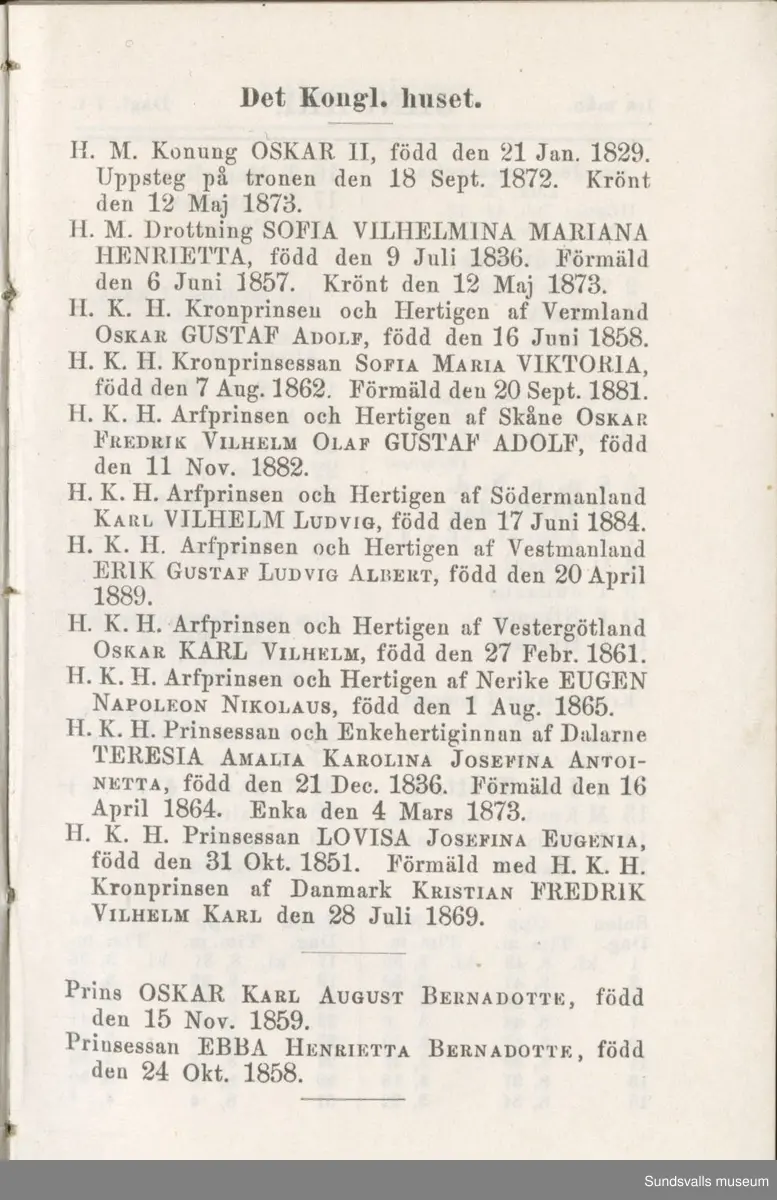 Dagbok. Erik Petter Wallmark (1870-1891) 

E.P. Wallmark föddes på ett hemman i Valla, Selånger. Han var student vid Uppsala universitet och klarade sin fil.kand. på endast två terminer.  E.P. Wallmark var sjuk i tbc och avled endast 20 år gammal. 
Anteckningarna, skrivna mellan 1888-1891, rör bland annat hans tid i Uppsala och sjukdomens förlopp. 


Se länkade filer för komplett dadbok.