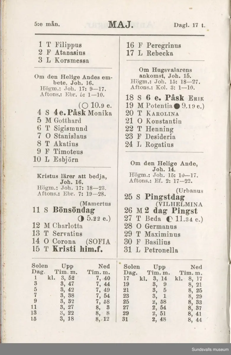 Dagbok. Erik Petter Wallmark (1870-1891) 

E.P. Wallmark föddes på ett hemman i Valla, Selånger. Han var student vid Uppsala universitet och klarade sin fil.kand. på endast två terminer.  E.P. Wallmark var sjuk i tbc och avled endast 20 år gammal. 
Anteckningarna, skrivna mellan 1888-1891, rör bland annat hans tid i Uppsala och sjukdomens förlopp. 


Se länkade filer för komplett dadbok.