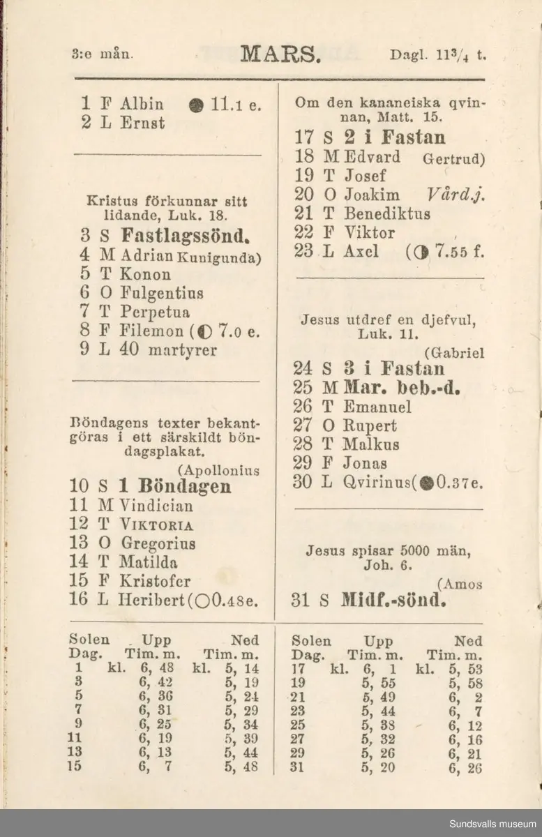 Dagbok. Erik Petter Wallmark (1870-1891) 

E.P. Wallmark föddes på ett hemman i Valla, Selånger. Han var student vid Uppsala universitet och klarade sin fil.kand. på endast två terminer.  E.P. Wallmark var sjuk i tbc och avled endast 20 år gammal. 
Anteckningarna, skrivna mellan 1888-1891, rör bland annat hans tid i Uppsala och sjukdomens förlopp. 

Se länkade filer för komplett dagbok