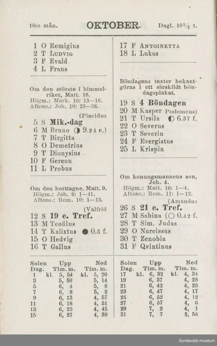 Dagbok. Erik Petter Wallmark (1870-1891) 

E.P. Wallmark föddes på ett hemman i Valla, Selånger. Han var student vid Uppsala universitet och klarade sin fil.kand. på endast två terminer.  E.P. Wallmark var sjuk i tbc och avled endast 20 år gammal. 
Anteckningarna, skrivna mellan 1888-1891, rör bland annat hans tid i Uppsala och sjukdomens förlopp. 


Se länkade filer för komplett dadbok.