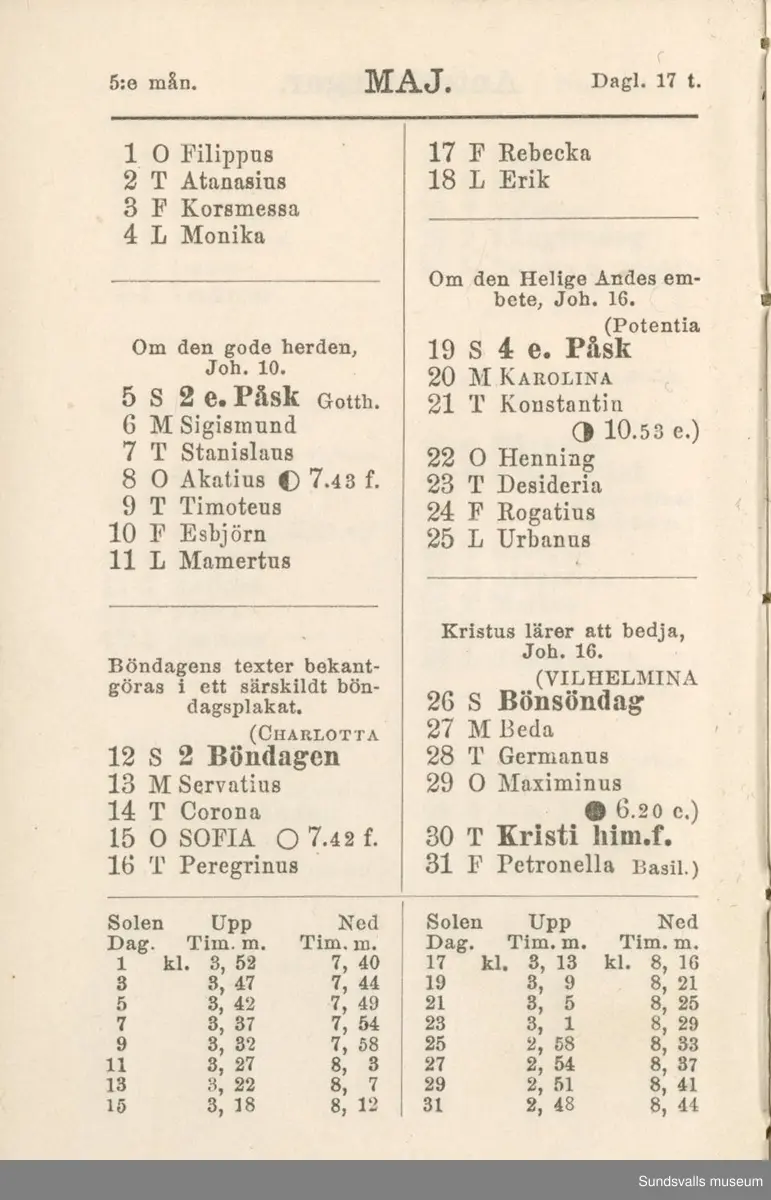 Dagbok. Erik Petter Wallmark (1870-1891) 

E.P. Wallmark föddes på ett hemman i Valla, Selånger. Han var student vid Uppsala universitet och klarade sin fil.kand. på endast två terminer.  E.P. Wallmark var sjuk i tbc och avled endast 20 år gammal. 
Anteckningarna, skrivna mellan 1888-1891, rör bland annat hans tid i Uppsala och sjukdomens förlopp. 

Se länkade filer för komplett dagbok