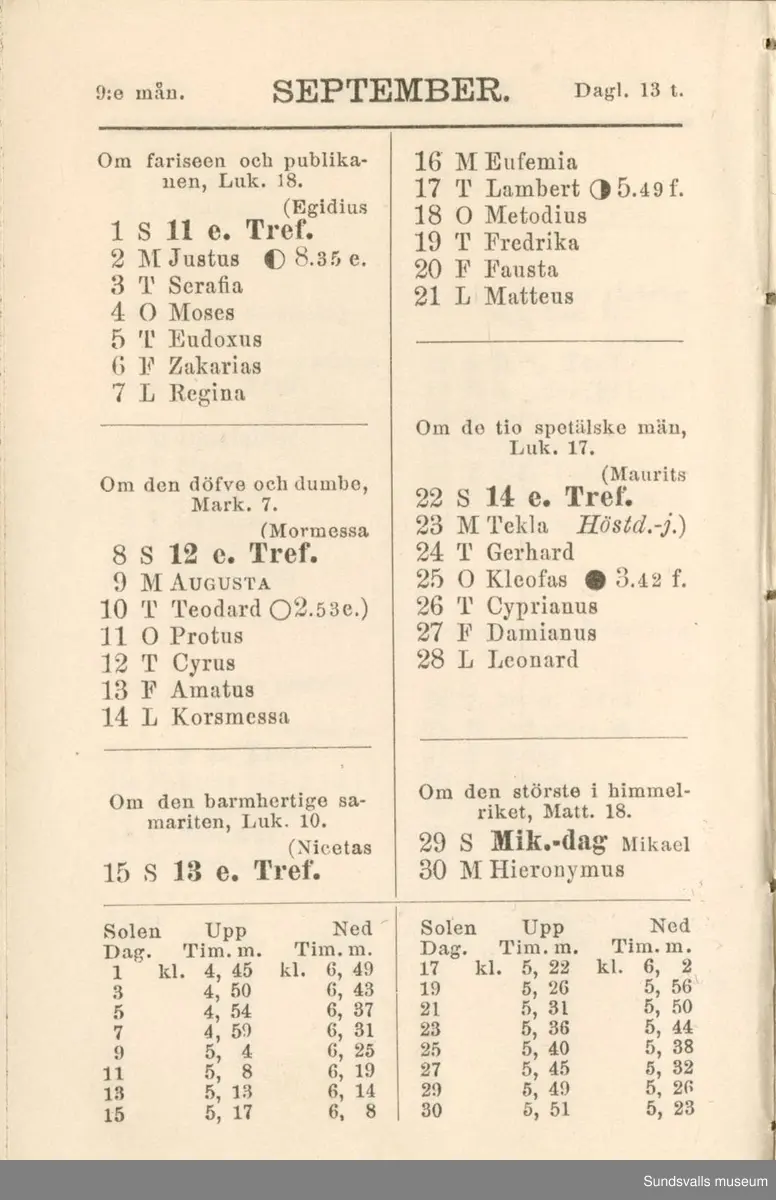 Dagbok. Erik Petter Wallmark (1870-1891) 

E.P. Wallmark föddes på ett hemman i Valla, Selånger. Han var student vid Uppsala universitet och klarade sin fil.kand. på endast två terminer.  E.P. Wallmark var sjuk i tbc och avled endast 20 år gammal. 
Anteckningarna, skrivna mellan 1888-1891, rör bland annat hans tid i Uppsala och sjukdomens förlopp. 

Se länkade filer för komplett dagbok