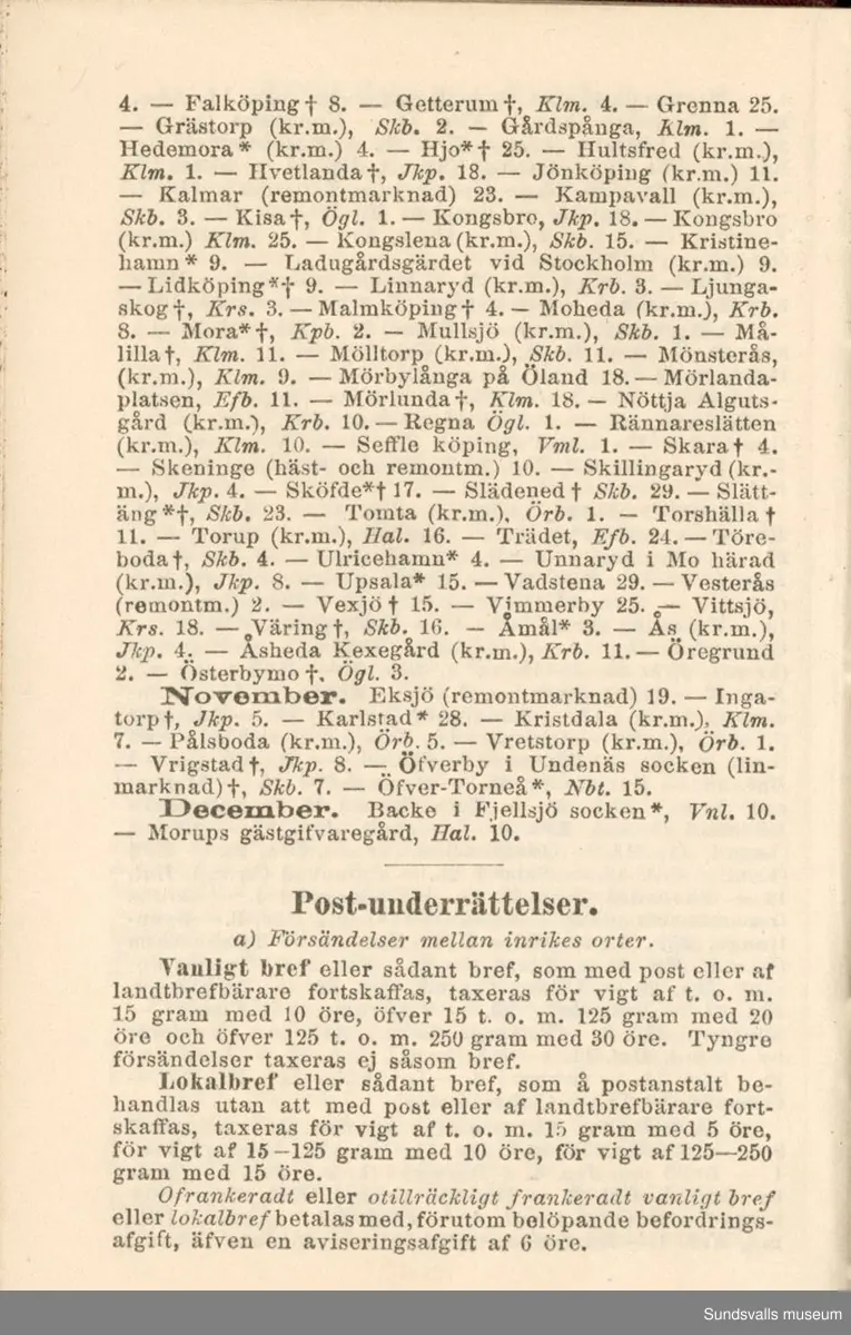 Dagbok. Erik Petter Wallmark (1870-1891) 

E.P. Wallmark föddes på ett hemman i Valla, Selånger. Han var student vid Uppsala universitet och klarade sin fil.kand. på endast två terminer.  E.P. Wallmark var sjuk i tbc och avled endast 20 år gammal. 
Anteckningarna, skrivna mellan 1888-1891, rör bland annat hans tid i Uppsala och sjukdomens förlopp. 

Se länkade filer för komplett dagbok