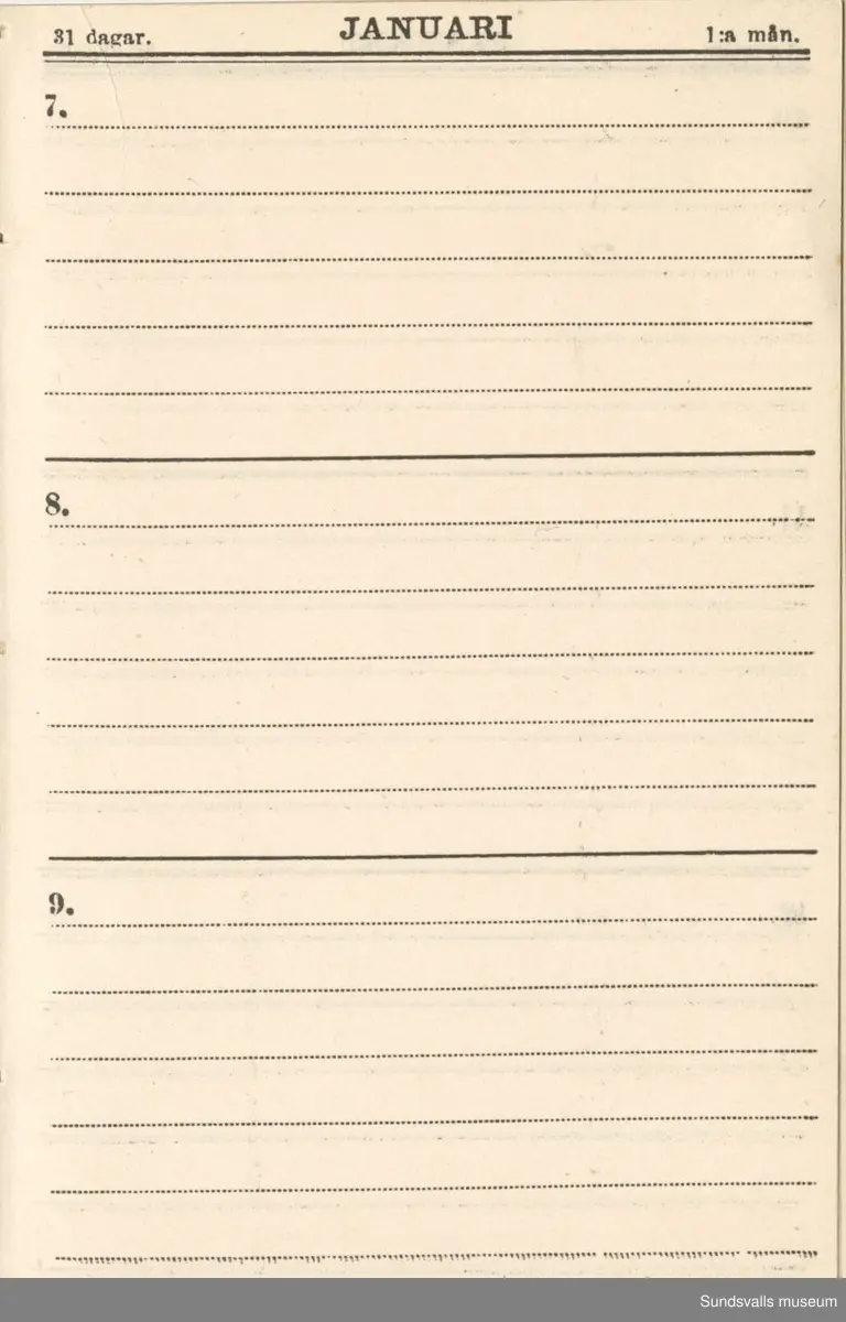 Dagbok. Erik Petter Wallmark (1870-1891) 

E.P. Wallmark föddes på ett hemman i Valla, Selånger. Han var student vid Uppsala universitet och klarade sin fil.kand. på endast två terminer.  E.P. Wallmark var sjuk i tbc och avled endast 20 år gammal. 
Anteckningarna, skrivna mellan 1888-1891, rör bland annat hans tid i Uppsala och sjukdomens förlopp. 

Se länkade filer för komplett dagbok