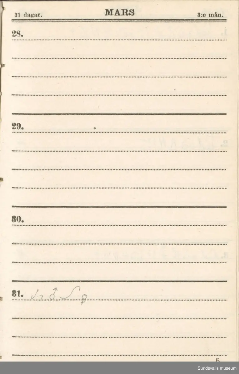 Dagbok. Erik Petter Wallmark (1870-1891) 

E.P. Wallmark föddes på ett hemman i Valla, Selånger. Han var student vid Uppsala universitet och klarade sin fil.kand. på endast två terminer.  E.P. Wallmark var sjuk i tbc och avled endast 20 år gammal. 
Anteckningarna, skrivna mellan 1888-1891, rör bland annat hans tid i Uppsala och sjukdomens förlopp. 

Se länkade filer för komplett dagbok
