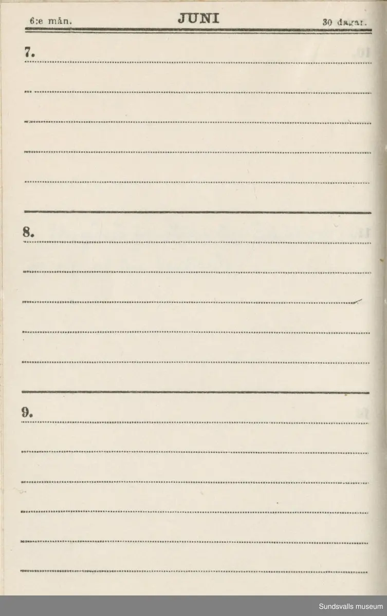 Dagbok. Erik Petter Wallmark (1870-1891) 

E.P. Wallmark föddes på ett hemman i Valla, Selånger. Han var student vid Uppsala universitet och klarade sin fil.kand. på endast två terminer.  E.P. Wallmark var sjuk i tbc och avled endast 20 år gammal. 
Anteckningarna, skrivna mellan 1888-1891, rör bland annat hans tid i Uppsala och sjukdomens förlopp. 


Se länkade filer för komplett dadbok.