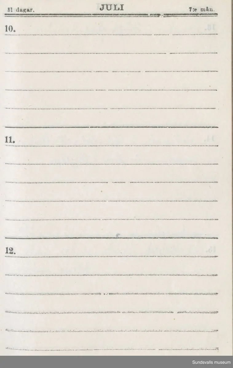 Dagbok. Erik Petter Wallmark (1870-1891) 

E.P. Wallmark föddes på ett hemman i Valla, Selånger. Han var student vid Uppsala universitet och klarade sin fil.kand. på endast två terminer.  E.P. Wallmark var sjuk i tbc och avled endast 20 år gammal. 
Anteckningarna, skrivna mellan 1888-1891, rör bland annat hans tid i Uppsala och sjukdomens förlopp. 


Se länkade filer för komplett dadbok.