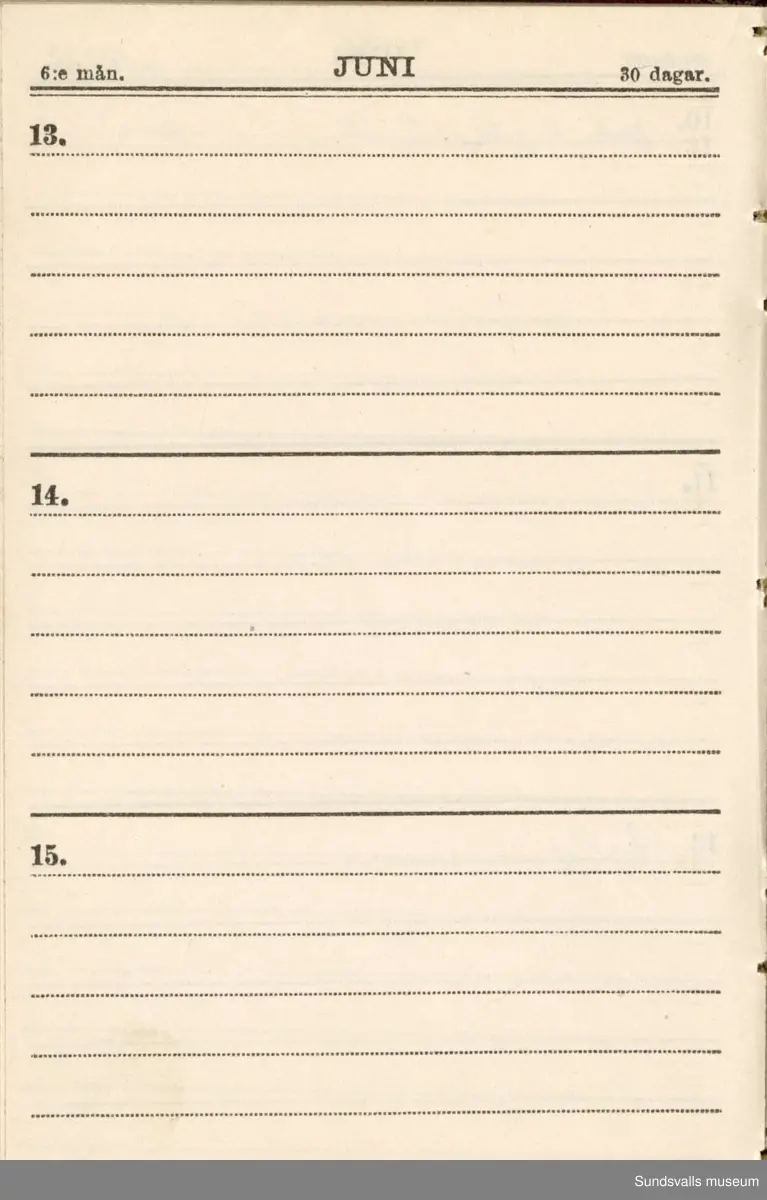 Dagbok. Erik Petter Wallmark (1870-1891) 

E.P. Wallmark föddes på ett hemman i Valla, Selånger. Han var student vid Uppsala universitet och klarade sin fil.kand. på endast två terminer.  E.P. Wallmark var sjuk i tbc och avled endast 20 år gammal. 
Anteckningarna, skrivna mellan 1888-1891, rör bland annat hans tid i Uppsala och sjukdomens förlopp. 

Se länkade filer för komplett dagbok