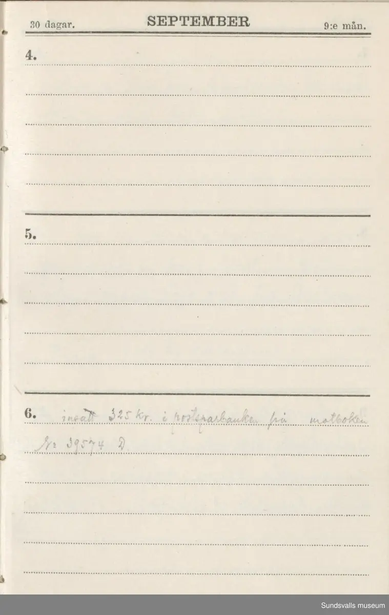 Dagbok. Erik Petter Wallmark (1870-1891) 

E.P. Wallmark föddes på ett hemman i Valla, Selånger. Han var student vid Uppsala universitet och klarade sin fil.kand. på endast två terminer.  E.P. Wallmark var sjuk i tbc och avled endast 20 år gammal. 
Anteckningarna, skrivna mellan 1888-1891, rör bland annat hans tid i Uppsala och sjukdomens förlopp. 


Se länkade filer för komplett dadbok.