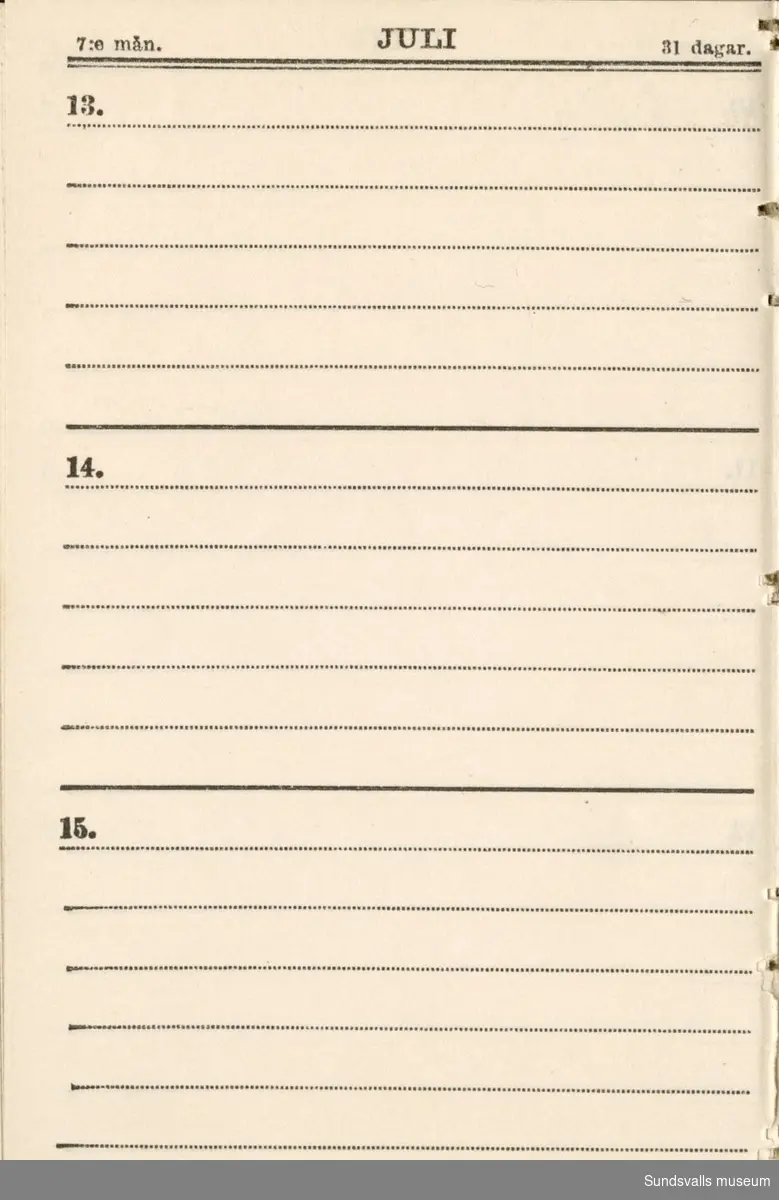 Dagbok. Erik Petter Wallmark (1870-1891) 

E.P. Wallmark föddes på ett hemman i Valla, Selånger. Han var student vid Uppsala universitet och klarade sin fil.kand. på endast två terminer.  E.P. Wallmark var sjuk i tbc och avled endast 20 år gammal. 
Anteckningarna, skrivna mellan 1888-1891, rör bland annat hans tid i Uppsala och sjukdomens förlopp. 

Se länkade filer för komplett dagbok