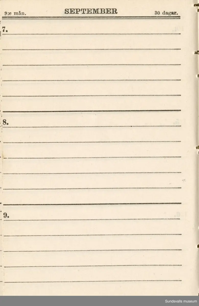 Dagbok. Erik Petter Wallmark (1870-1891) 

E.P. Wallmark föddes på ett hemman i Valla, Selånger. Han var student vid Uppsala universitet och klarade sin fil.kand. på endast två terminer.  E.P. Wallmark var sjuk i tbc och avled endast 20 år gammal. 
Anteckningarna, skrivna mellan 1888-1891, rör bland annat hans tid i Uppsala och sjukdomens förlopp. 

Se länkade filer för komplett dagbok