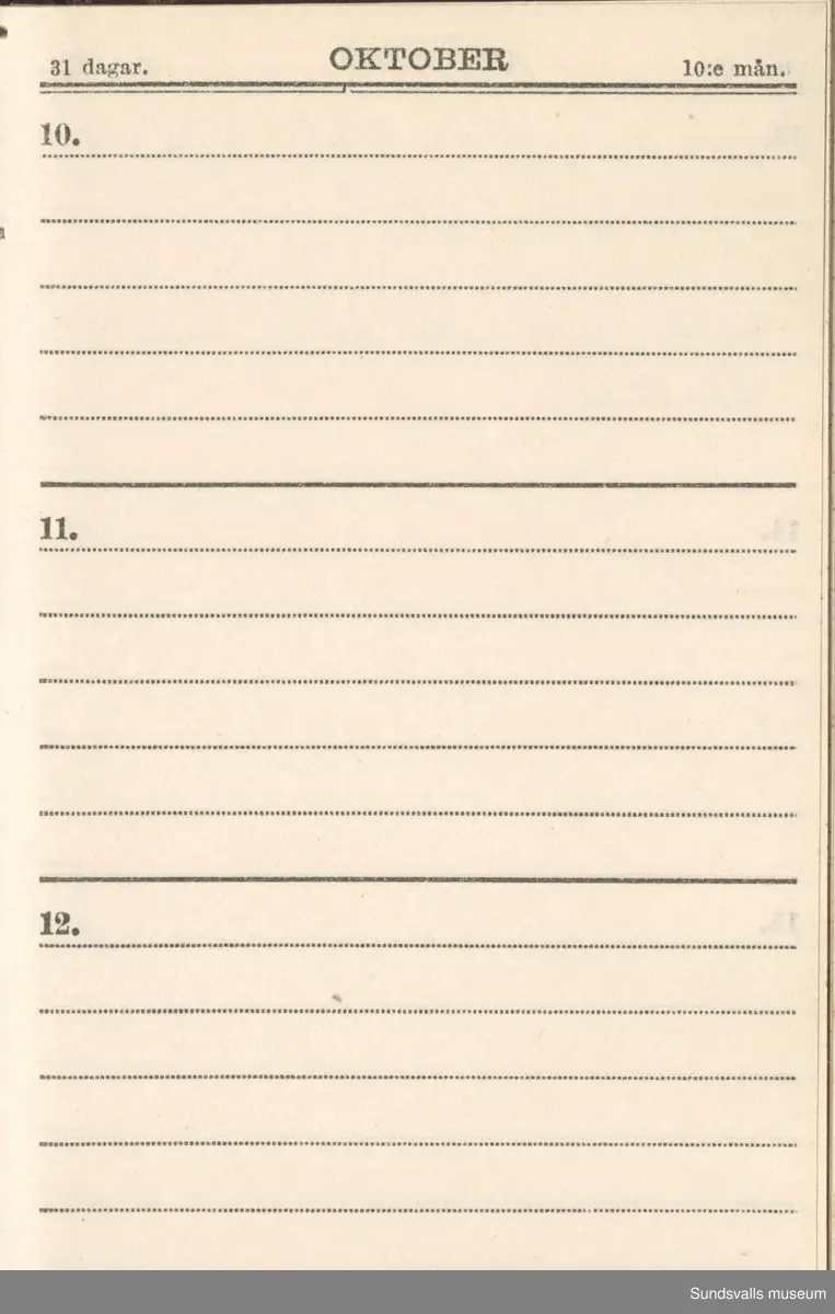 Dagbok. Erik Petter Wallmark (1870-1891) 

E.P. Wallmark föddes på ett hemman i Valla, Selånger. Han var student vid Uppsala universitet och klarade sin fil.kand. på endast två terminer.  E.P. Wallmark var sjuk i tbc och avled endast 20 år gammal. 
Anteckningarna, skrivna mellan 1888-1891, rör bland annat hans tid i Uppsala och sjukdomens förlopp. 

Se länkade filer för komplett dagbok