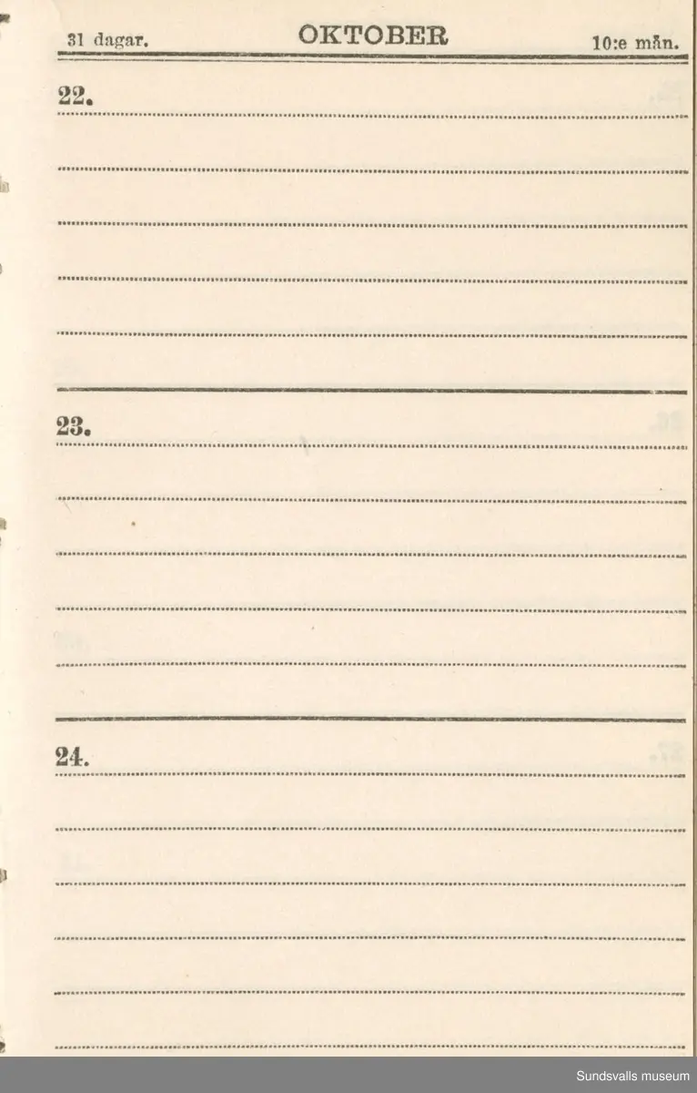 Dagbok. Erik Petter Wallmark (1870-1891) 

E.P. Wallmark föddes på ett hemman i Valla, Selånger. Han var student vid Uppsala universitet och klarade sin fil.kand. på endast två terminer.  E.P. Wallmark var sjuk i tbc och avled endast 20 år gammal. 
Anteckningarna, skrivna mellan 1888-1891, rör bland annat hans tid i Uppsala och sjukdomens förlopp. 

Se länkade filer för komplett dagbok